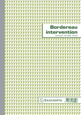 EXACOMPTA Manifold "Bordereau intervention", dupli