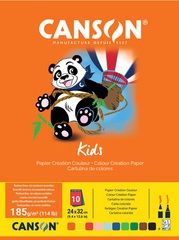 CANSON Tonpapierblock Kids, 240 x 320 mm, 185 g/qm, 10 Blatt