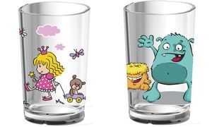 emsa Kinder-Trinkglas "KIDS", 0,2 Liter, Motiv: Princess