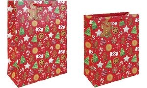 Clairefontaine Weihnachts-Geschenktüte "Gourmet", mittel