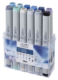 COPIC Marker classic, 12er Set Winterfarben