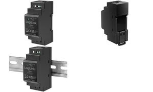 LogiLink Hutschienen-Netzteil, 36 Watt, 24 Volt, schwarz