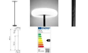 UNiLUX LED-Stehleuchte COCOON, Höhe: 1.800 mm, schwarz