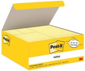Post-it Notes Haftnotizen, Vorteilspack, gelb