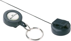 DURABLE Ausweishalter mit Schlüsselring, anthrazit