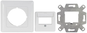 LogiLink Unterputzdose für Keystone-Module, 2-fach, signal-