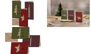 sigel Weihnachtskarten-Set "Cut-out style", DIN A6