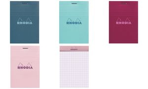 RHODIA Notizblock No. 11, DIN A7, kariert, azurblau
