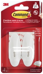 3M Command Draht-Haken, Kunststoff/Metall, weiß, Größe: S