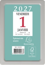 EXACOMPTA Ephémeride neutre mural, 65 x 97 mm, 2027