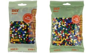 Hama Bügelperlen Bio midi, "Mix 6 Farben", 3.000er Beutel