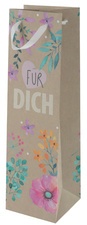 SUSY CARD Flaschentüte "Flower Frame", für 1 Flasche