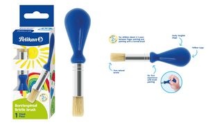 Pelikan Kleinkindpinsel mit Knubbelgriff, blau