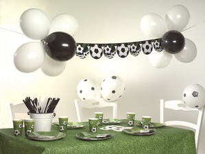 PAPSTAR Luftballons "Soccer", schwarz/weiß