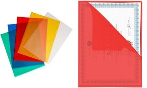 pavo Sichthülle, DIN A4, PP, 0,12 mm, genarbt, farbig