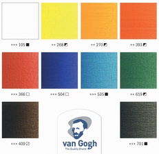ROYAL TALENS Van Gogh Holzkoffer-Set Ölfarben Basic
