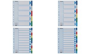 Esselte Kunststoff-Register, blanko, A4, PP, 5-teilig