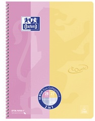 Oxford Collegeblock DUO Touch, A4+, 80 Blatt, meerblau/aqua