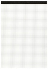herlitz Notizblock ohne Deckblatt, DIN A4, 50 Blatt, kariert