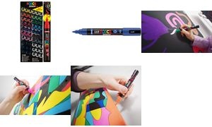 POSCA Pigmentmarker PC5M BRUSH, 60er Display