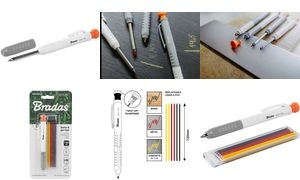 Bradas Bohrlochmarker, Strichbreite: 1,0 mm, mit Kappe