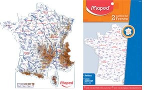 Maped Schablone Frankreich-Landkarte, Inhalt: 2 Stück