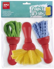 APLI Kids Maxi-Pinselset PAINT & FUN, 3-teilig