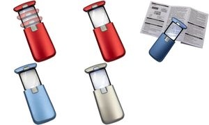 WEDO Lupe Lucina mit LED-Licht, silber