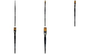 kangaro Haarpinsel 341, flach, Gr. 14, schwarz lackiert