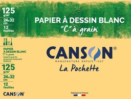 CANSON Zeichenpapier "C" à Grain, DIN A4, 125 g/qm