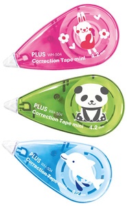 PLUS JAPAN Korrekturroller "Mini Zoo", 5 mm x 6 m, Display