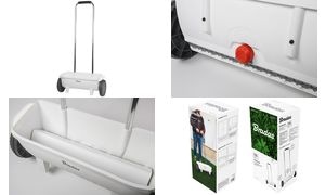 Bradas Garten-Sämaschine, 12 Liter, weiß/anthrazit