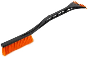 Bradas Eiskratzer mit Schneebesen, 600 mm, schwarz/orange
