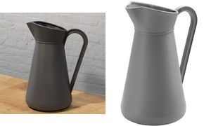 EDA Krug aus Kunststoff, 5 Liter, grau