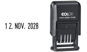 COLOP Datumstempel Mini-Dater S 120 D02, schwarz, DE