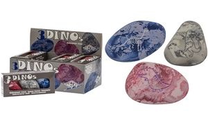 WEDO Kunststoff-Radierer Steine "DINOs", 12er Display