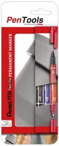 Pentel Permanent-Marker Pen, Doppelspitze, 3er Etui sortiert