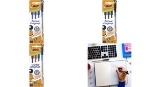 BIC Kugelschreiber Cristal Original, sortiert, 4er Kartonbox