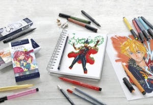FABER-CASTELL Tuschestift PITT artist pen, 15er Etui Comic