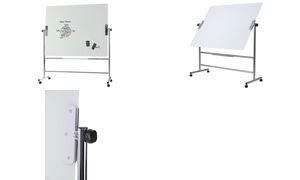 Bi-Office Glas-Magnettafel, mobil, drehbar, 1.200 x 900 mm