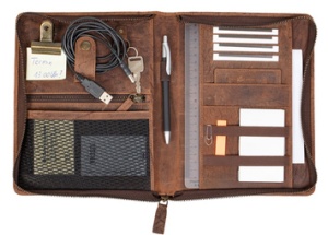 PRIDE&SOUL Organizer WICK, aus Leder, braun