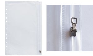 Oxford Reißverschlusstasche, 305 x 170 mm, PVC, glasklar