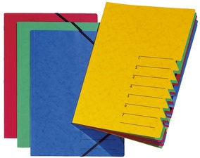 PAGNA Ordnungsmappe "EASY", DIN A4, Karton, 7 Fächer, gelb