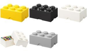 LEGO Aufbewahrungsstein STORAGE BRICK 6, 8,47 Liter, schwarz