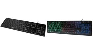 LogiLink Beleuchtete Tastatur, kabelgebunden, schwarz