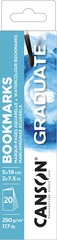 CANSON Lesezeichen GRADUATE AQUARELLE, 50 x 190 mm, 20 Blatt