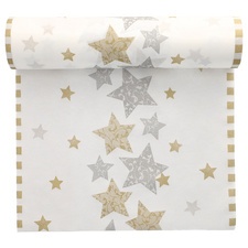 PAPSTAR Weihnachts-Tischläufer "Stardust", creme