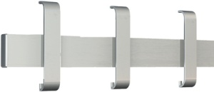 kerkmann Sicherheits-Wandgarderobe Arosa, 3 Haken, alusilber