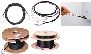 LogiLink LWL Trunkkabel U-DQ(ZN)BH, OM4, 10 m, schwarz