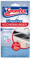 Spontex Mikrofaser-Volumenpad Küchenwunder 3D, blau